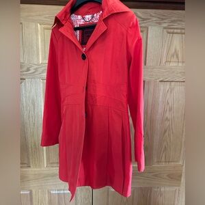 Guess Women's Vibrant Red Trench Coat